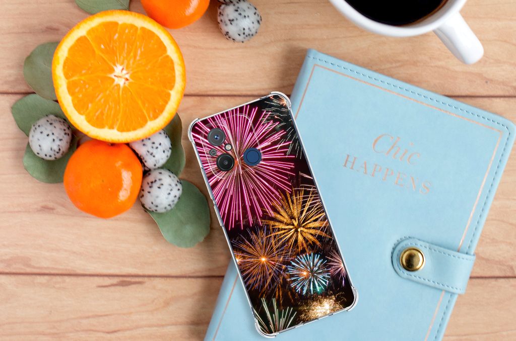 Xiaomi Redmi 12C Anti Shock Bumper Case Vuurwerk B2C Telecom