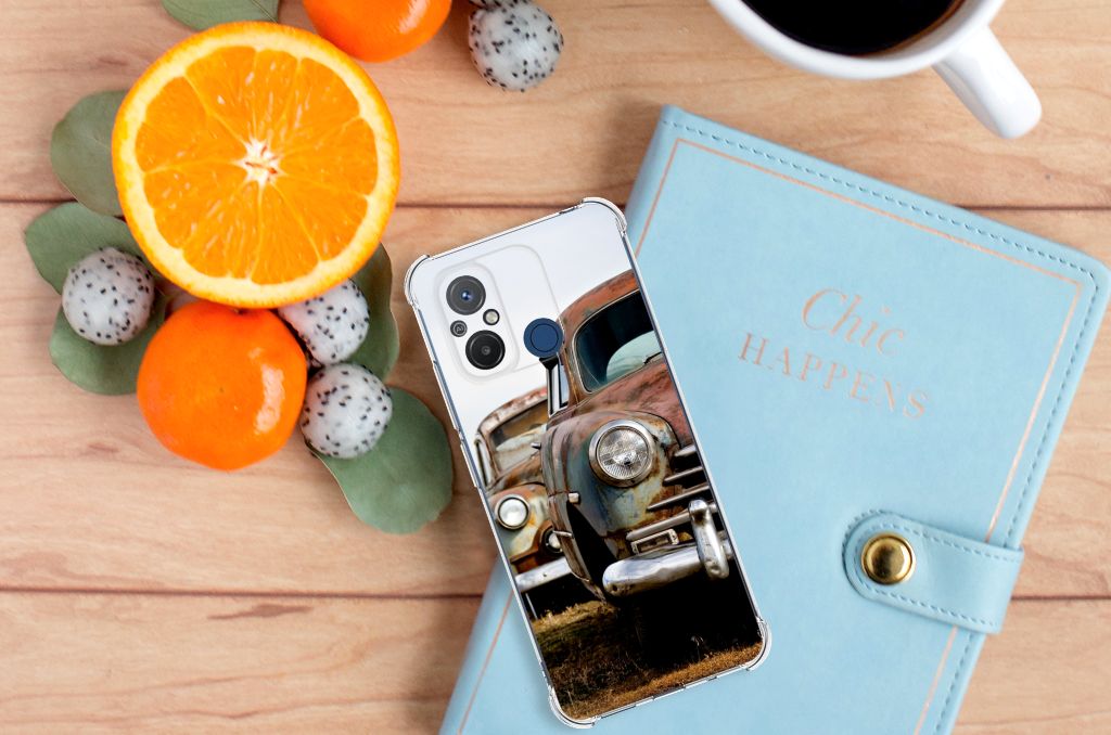 Xiaomi Redmi 12C Anti-shock Hoesje met foto Vintage Auto B2C Telecom