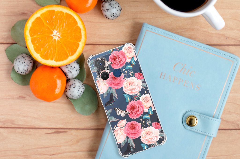Xiaomi Redmi 12C Case Butterfly Roses B2C Telecom