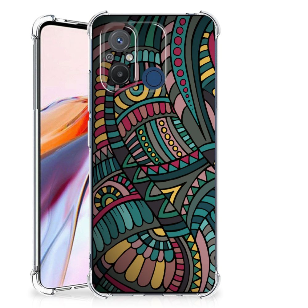 Xiaomi Redmi 12C Doorzichtige Silicone Hoesje Aztec B2C Telecom