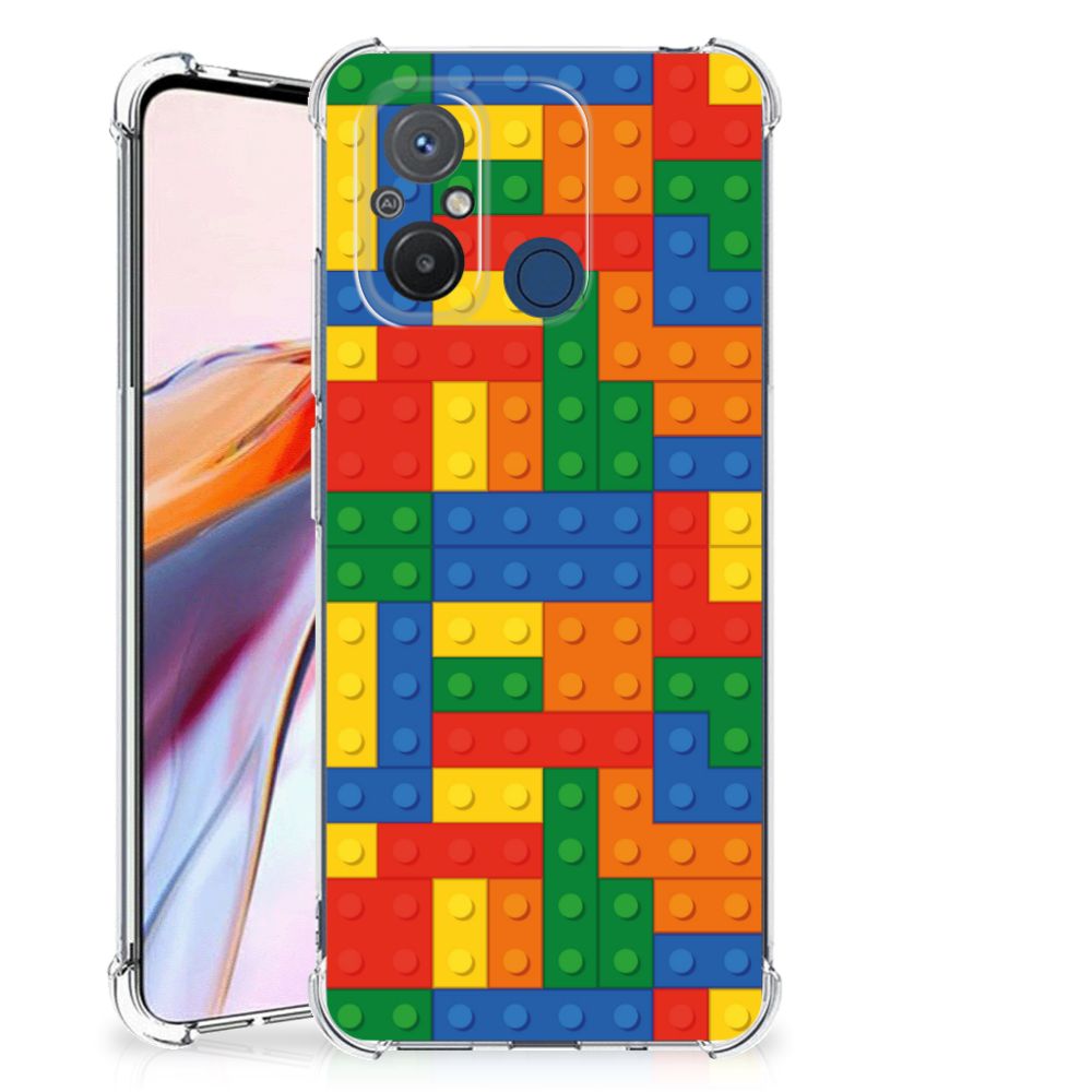 Xiaomi Redmi 12C Doorzichtige Silicone Hoesje Blokken B2C Telecom