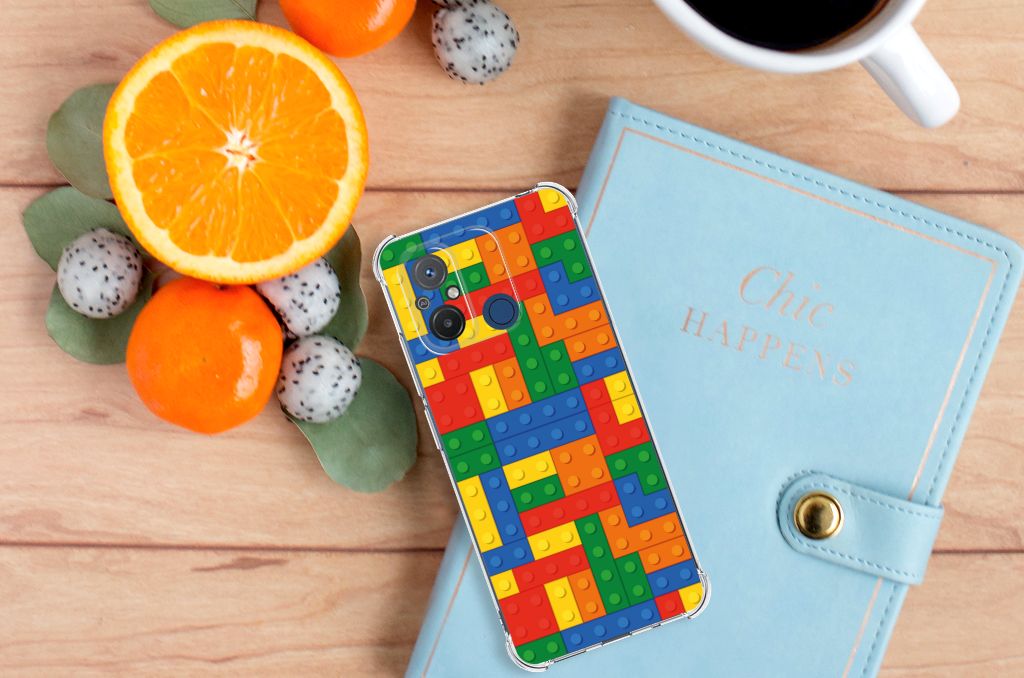 Xiaomi Redmi 12C Doorzichtige Silicone Hoesje Blokken B2C Telecom