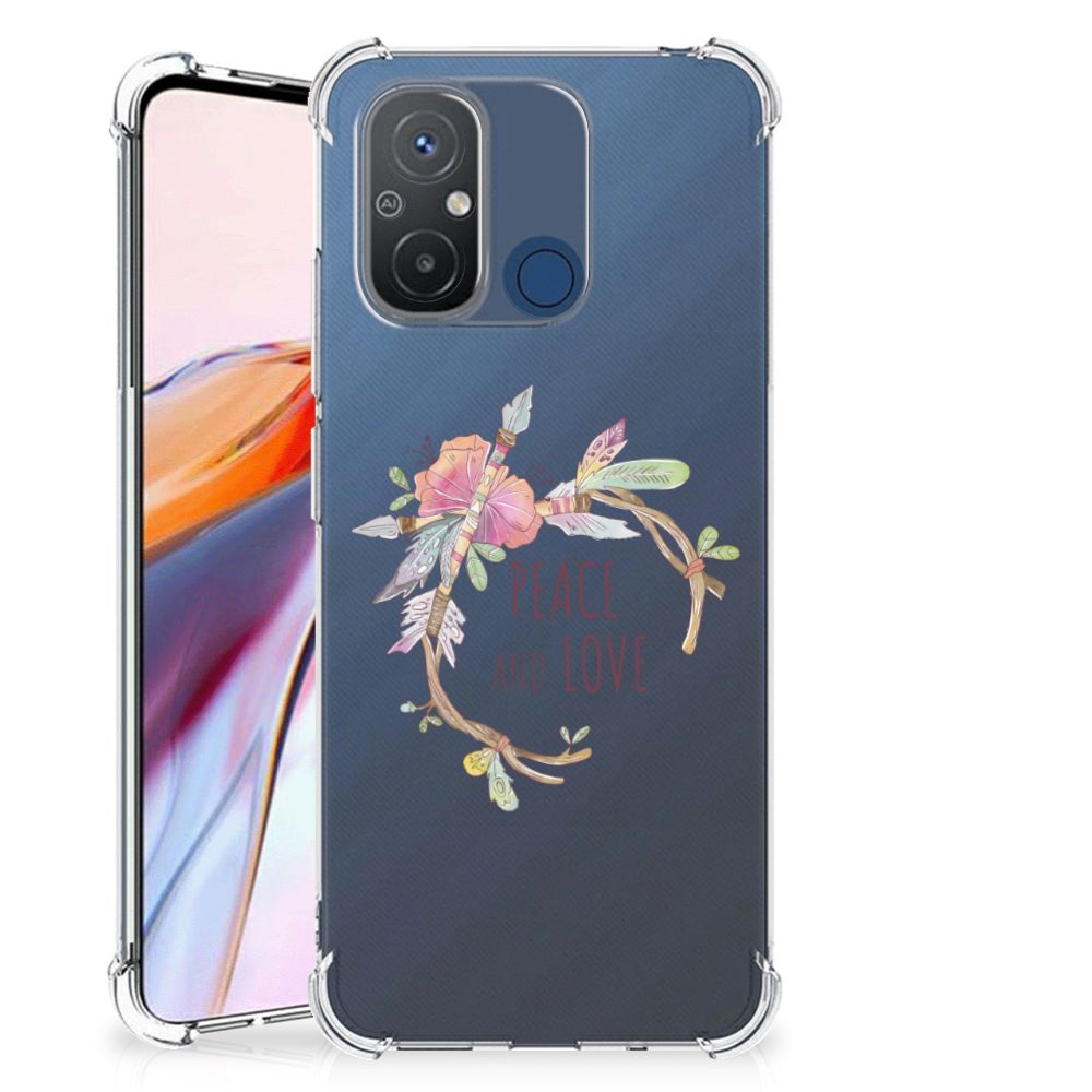 Xiaomi Redmi 12C Stevig Bumper Hoesje Boho Text B2C Telecom