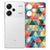 Xiaomi Redmi 13 Pro Plus Hoesje Geruit TPU Antishock kleurrijk design achterkant