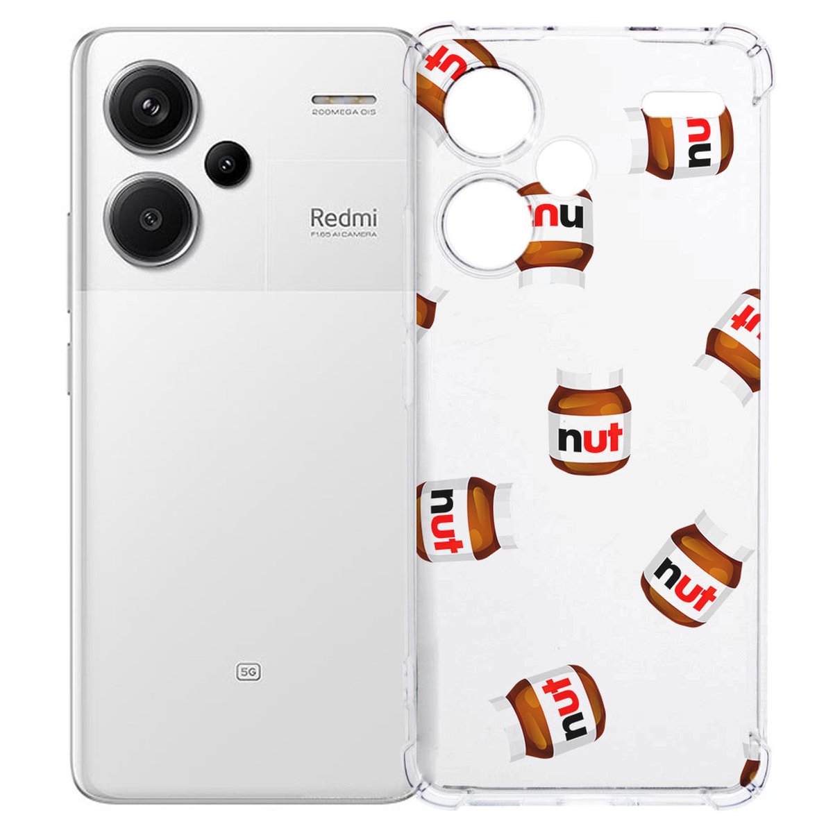 Xiaomi Redmi 13 Pro Plus Hoesje Hoesje Nut Jar TPU Antishock achteraanzicht