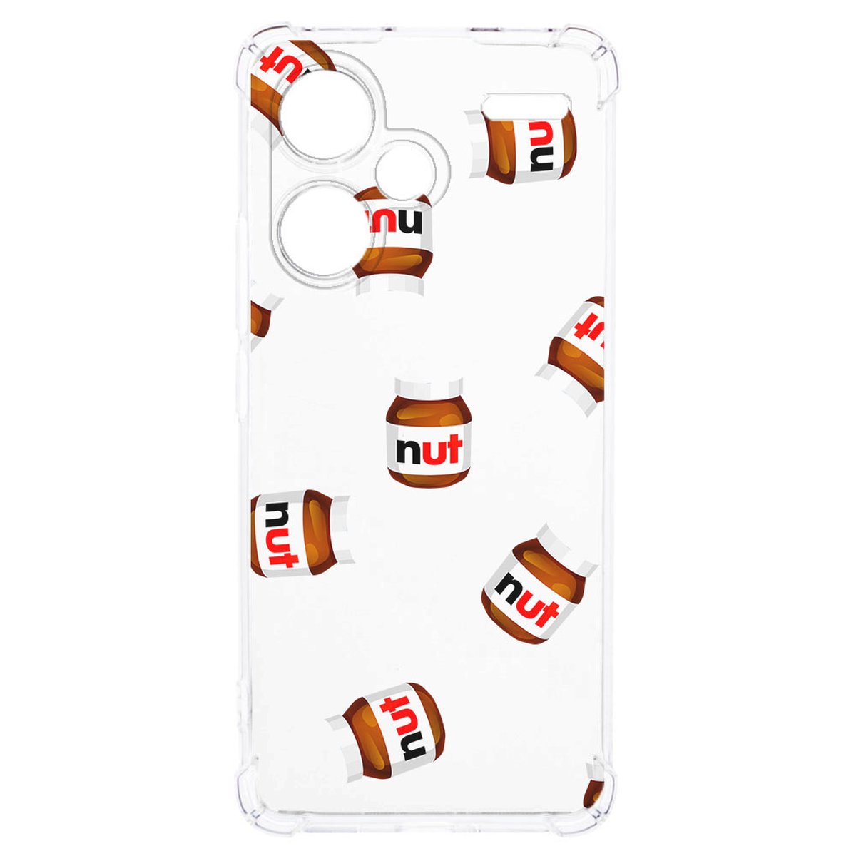 Xiaomi Redmi 13 Pro Plus Hoesje Hoesje Nut Jar TPU Antishock transparant design voorkant
