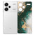 Xiaomi Redmi 13 Pro Plus Hoesje Marmer Groen TPU Antishock achterkant