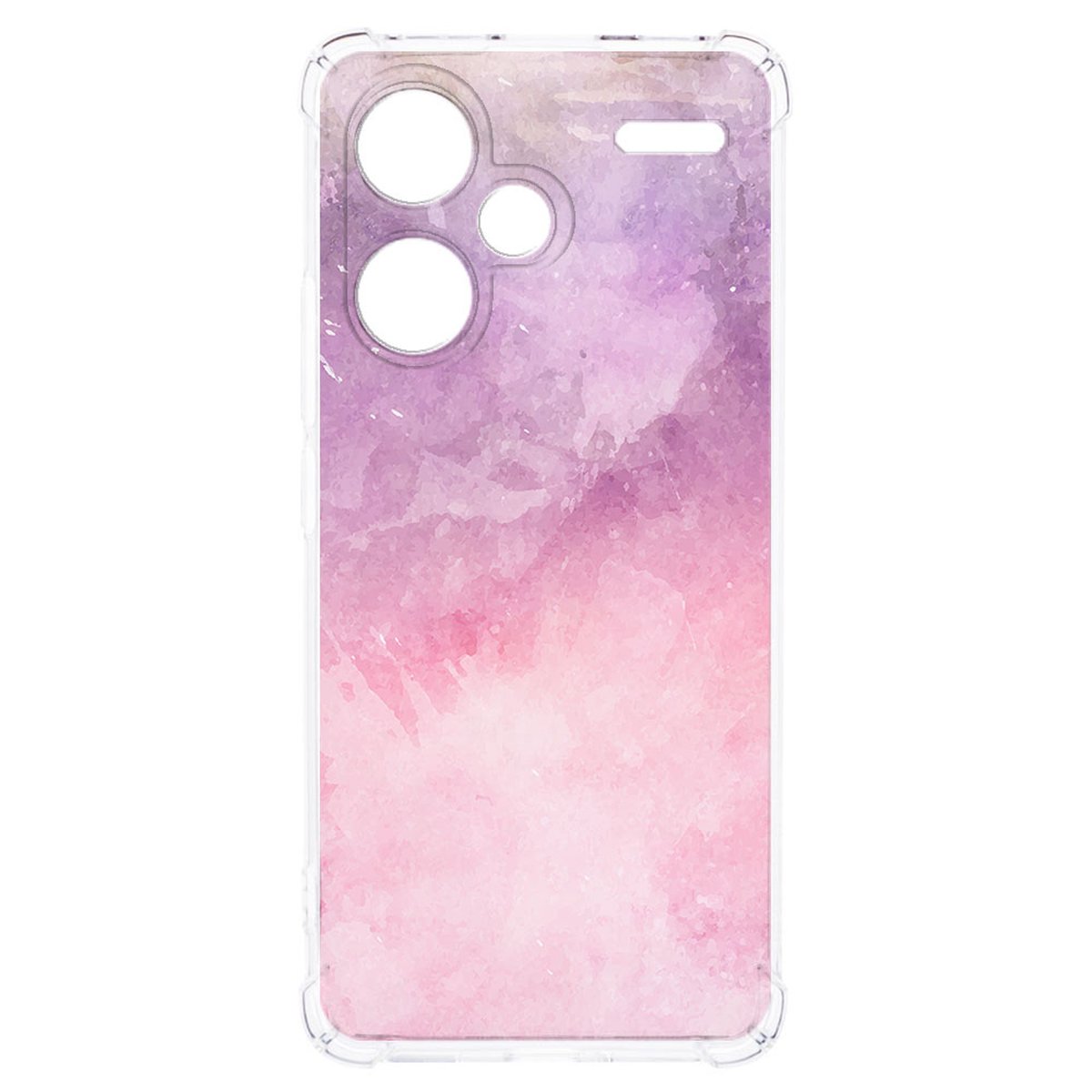 Xiaomi Redmi 13 Pro Plus Hoesje Pink Purple Paint TPU Antishock design roze paars