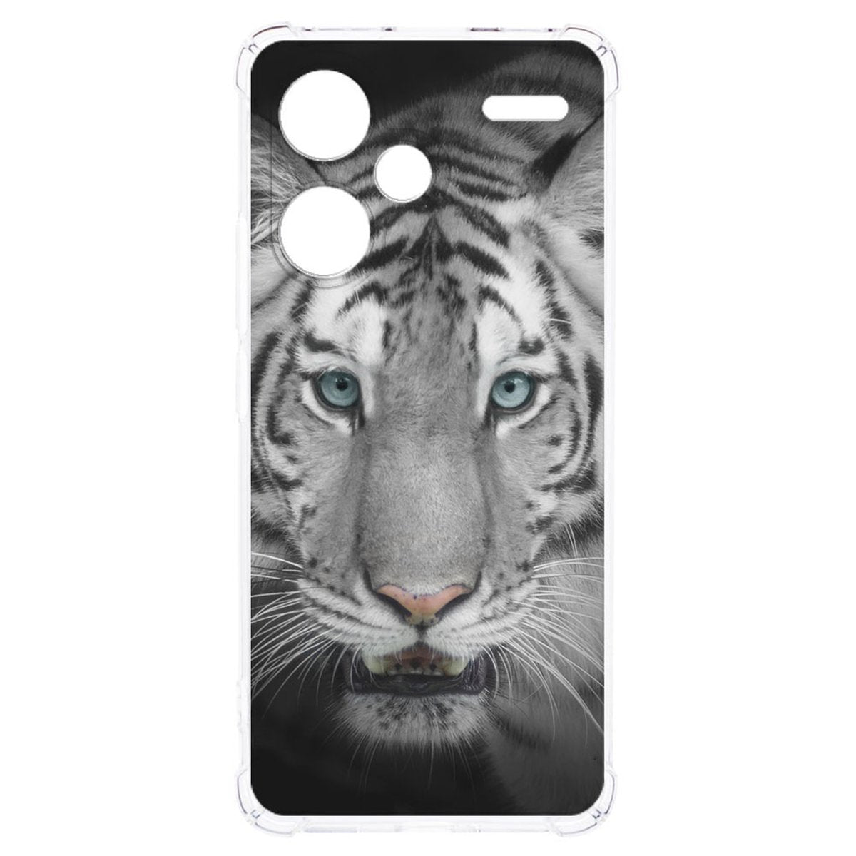 Xiaomi Redmi 13 Pro Plus Hoesje Tijger TPU Antishock tijger ontwerp voorkant