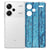Xiaomi Redmi 13 Pro Plus Hoesje Wood Blue TPU Antishock achterkant