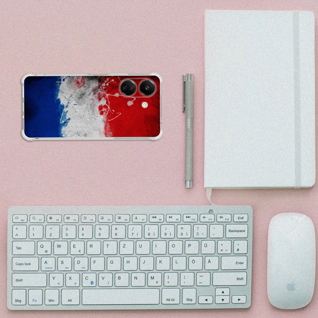 Xiaomi Redmi 13C 4G Cover Case Nederland Nederlands Vlag design bovenaanzicht