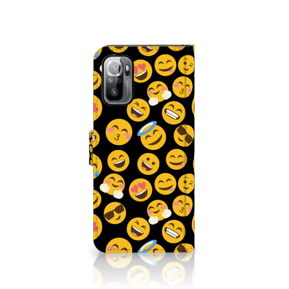 Xiaomi Redmi Note 10/10T 5G Poco M3 Pro Telefoon Hoesje Emoji boekhoesje design emoji