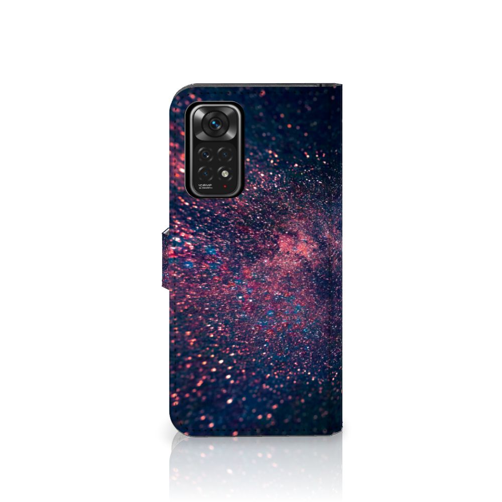 Xiaomi Redmi Note 11 Pro 5G/4G Book Case Stars designhoesje sterrengevende voorkant