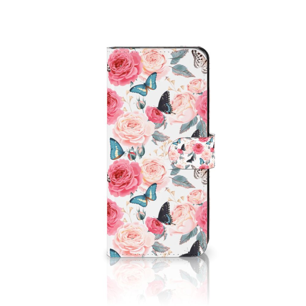 Xiaomi Redmi Note 12 4G Hoesje Butterfly Roses met roze rozen en vlinders voor stijl, bescherming en gebruiksgemak 🌹🦋