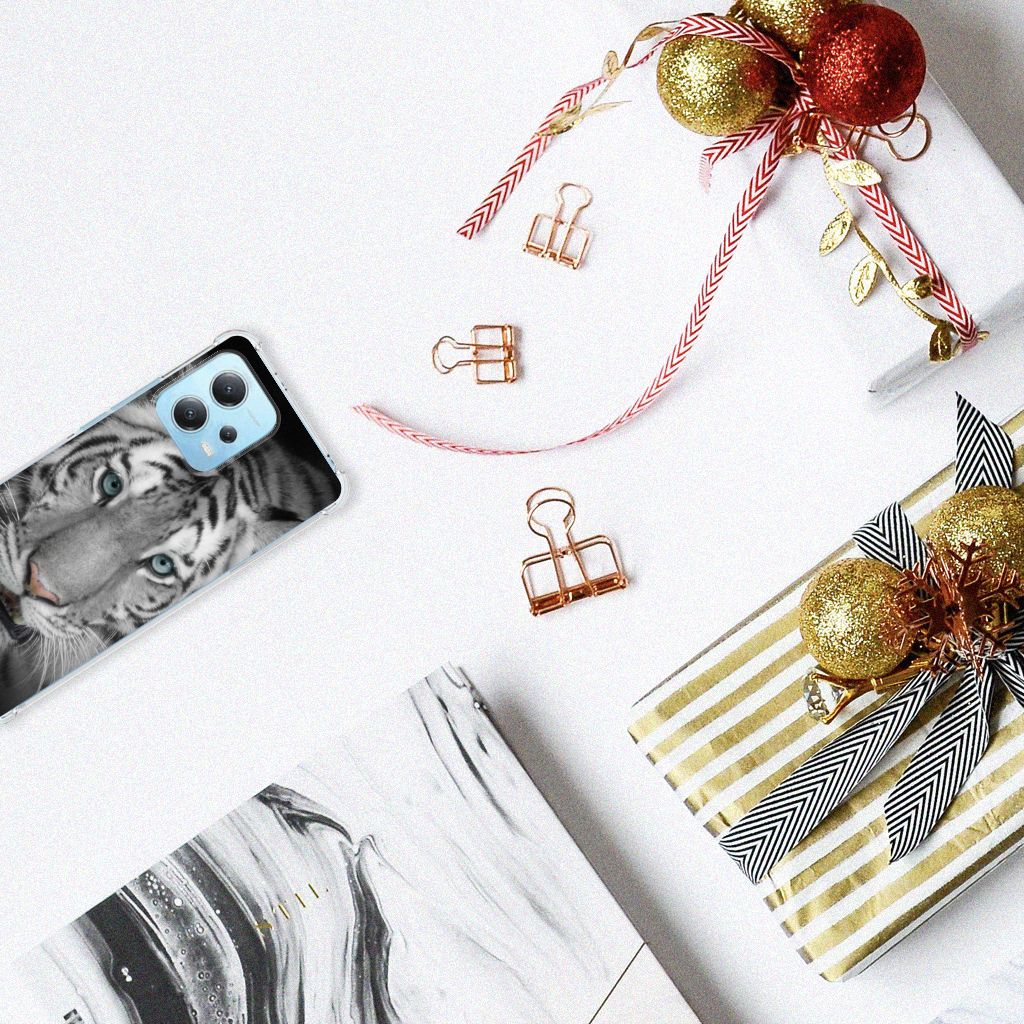 Xiaomi Redmi Note 12 5G Case Anti-shock Tijger bovenaanzicht