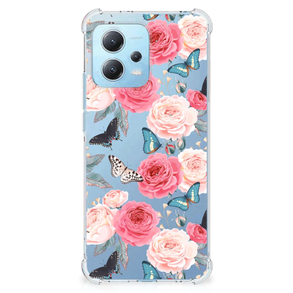 Xiaomi Redmi Note 12 5G Case Butterfly Roses B2C Telecom
