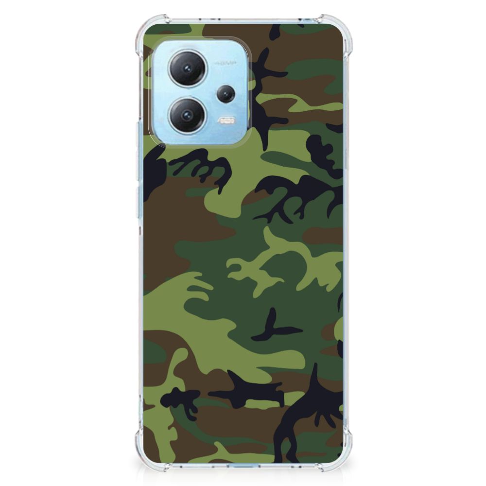 Xiaomi Redmi Note 12 5G Doorzichtige Silicone Hoesje Army Dark B2C Telecom