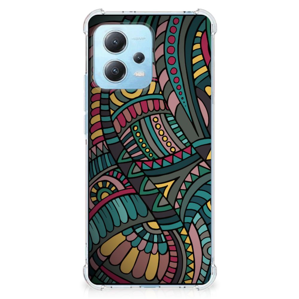 Xiaomi Redmi Note 12 5G Doorzichtige Silicone Hoesje Aztec B2C Telecom