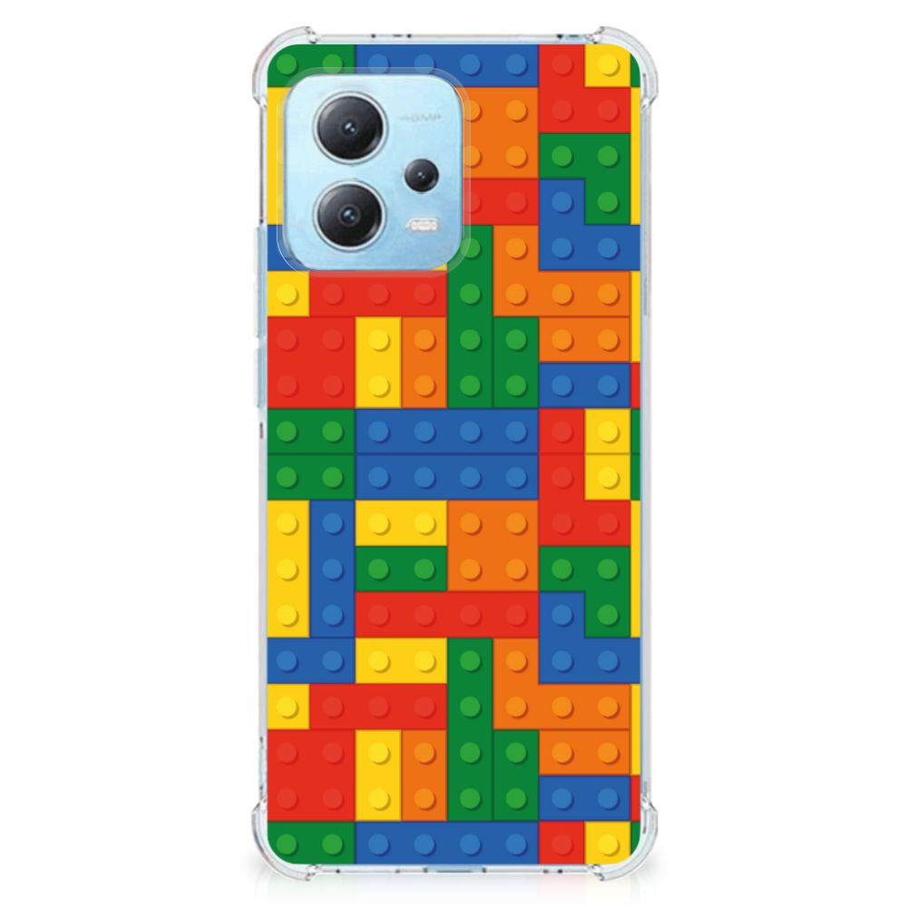 Xiaomi Redmi Note 12 5G Doorzichtige Silicone Hoesje Blokken B2C Telecom