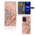 Xiaomi Redmi Note 12 5G Poco X5 Bookcase Marmer Oranje hoes oranje marmer aanzicht
