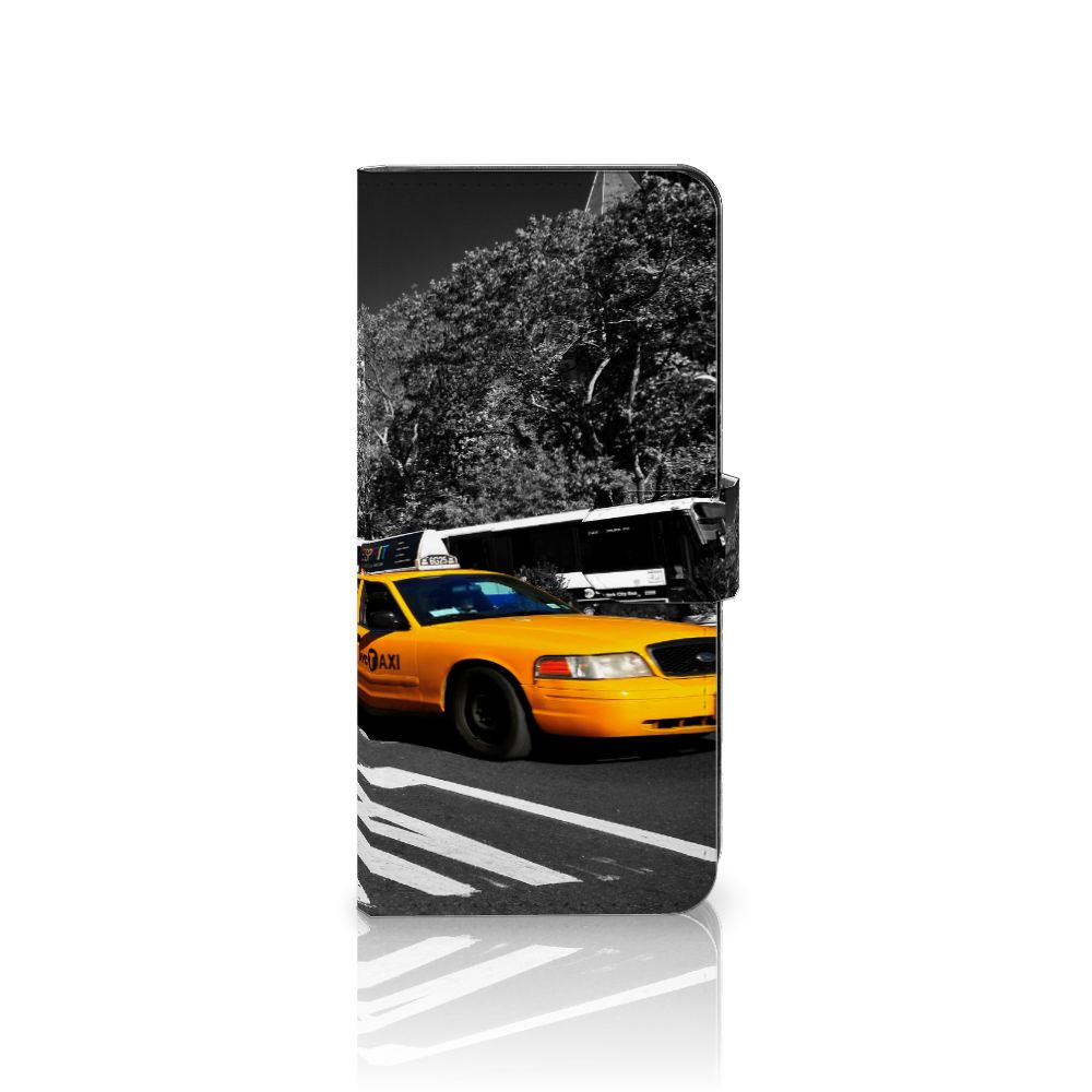 Xiaomi Redmi Note 12 5G Poco X5 Flip Cover New York Taxi design hoesje aanzicht