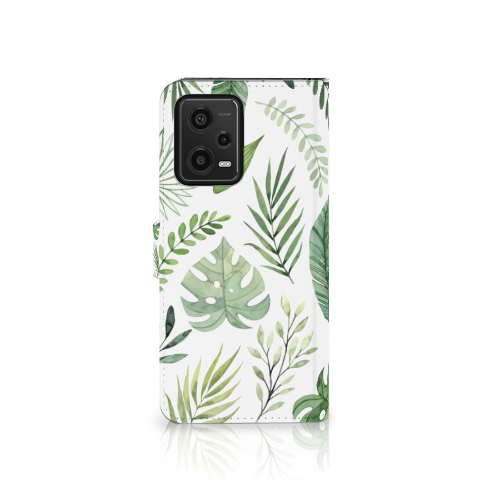 Xiaomi Redmi Note 12 5G Poco X5 Hoesje Leaves bladeren design voorkant