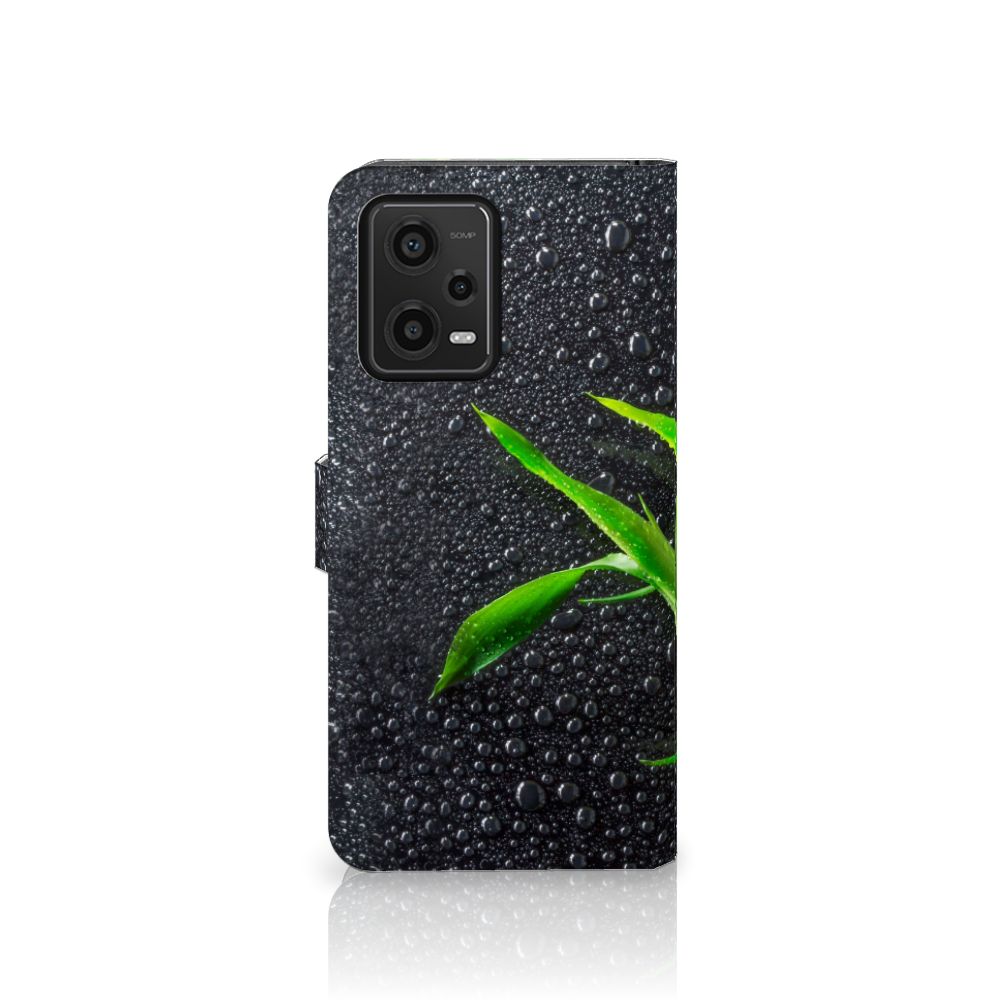 Xiaomi Redmi Note 12 5G Poco X5 Hoesje Orchidee design hoesje aanzicht