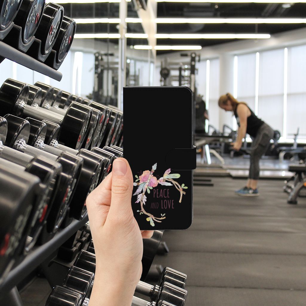 Xiaomi Redmi Note 12 5G | Poco X5 Leuk Hoesje Boho Text telefoonhoesje hand in gym omgeving