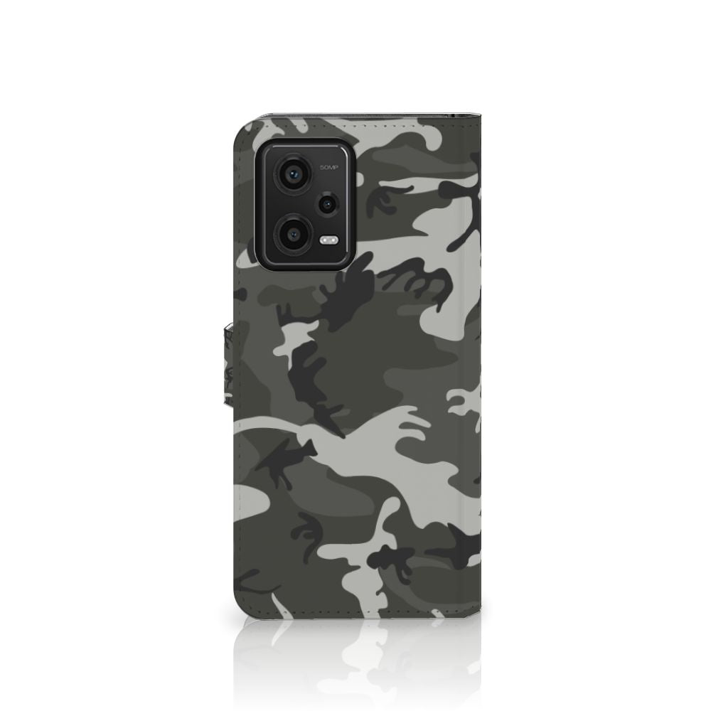 Xiaomi Redmi Note 12 5G Poco X5 Telefoon Hoesje Army Light camouflerend design voorkant