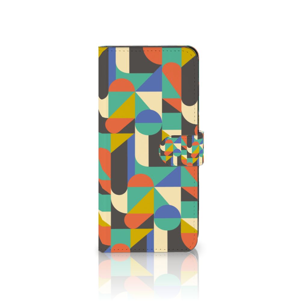 Xiaomi Redmi Note 12 5G Poco X5 Telefoon Hoesje Funky Retro design geometrisch aanzicht