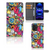 Xiaomi Redmi Note 12 5G Poco X5 Wallet Case met Pasjes Punk Rock design kleurrijk aanzicht