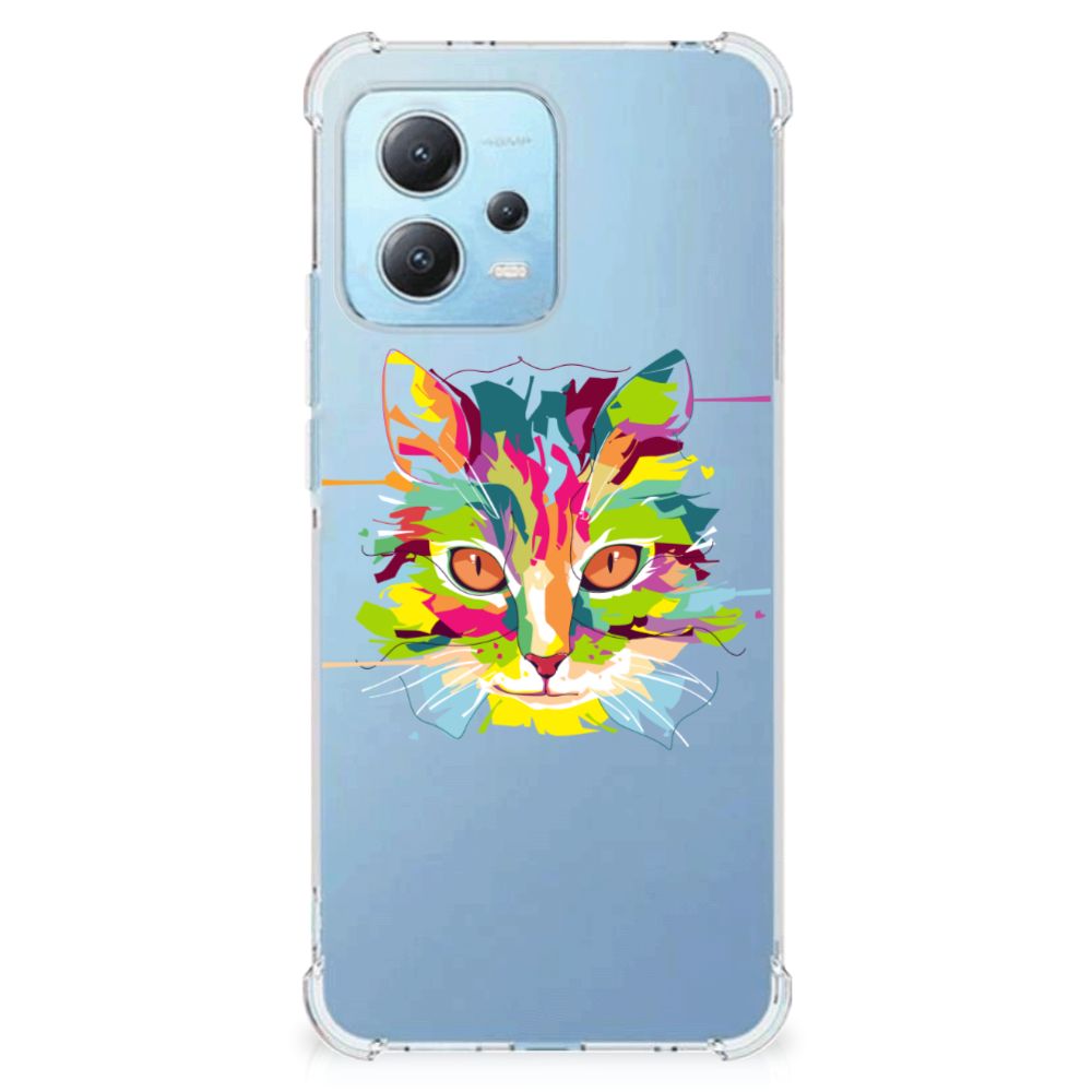 Xiaomi Redmi Note 12 5G Stevig Bumper Hoesje Cat Color B2C Telecom