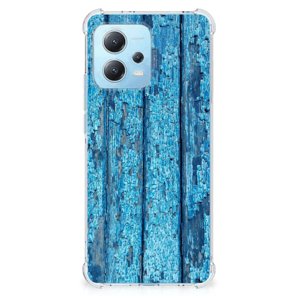 Xiaomi Redmi Note 12 5G Stevig Telefoonhoesje Wood Blue B2C Telecom