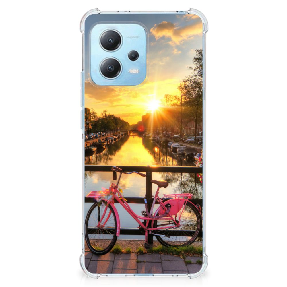 Xiaomi Redmi Note 12 5G Telefoonhoesje met valbescherming Amsterdamse Grachten B2C Telecom