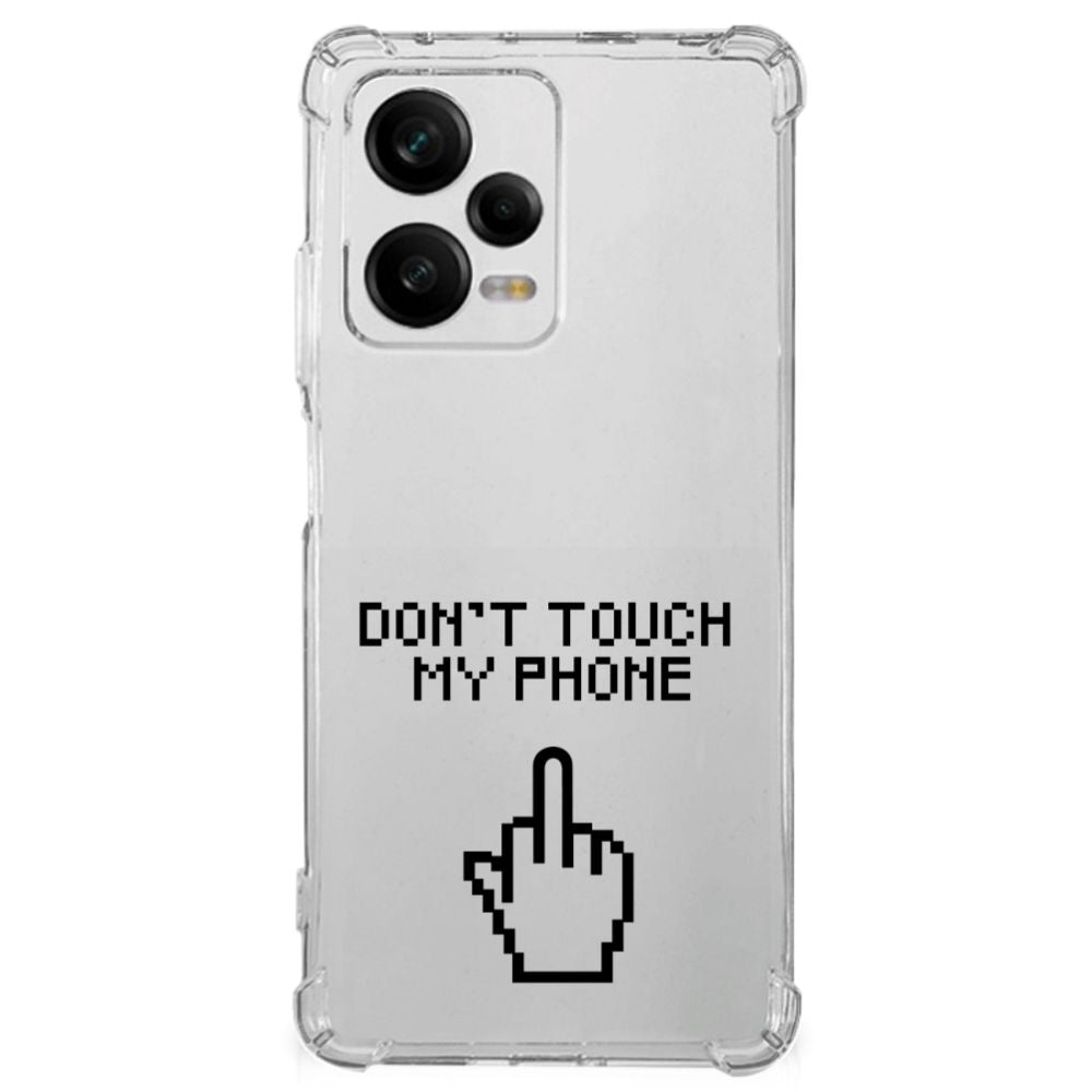 Xiaomi Redmi Note 12 Pro Anti Shock Case Finger Don't Touch My Phone B2C Telecom