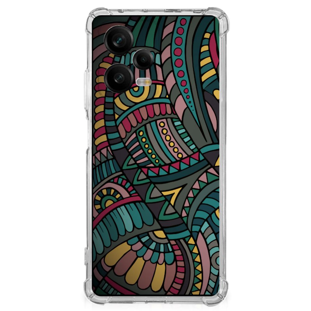 Xiaomi Redmi Note 12 Pro Doorzichtige Silicone Hoesje Aztec B2C Telecom