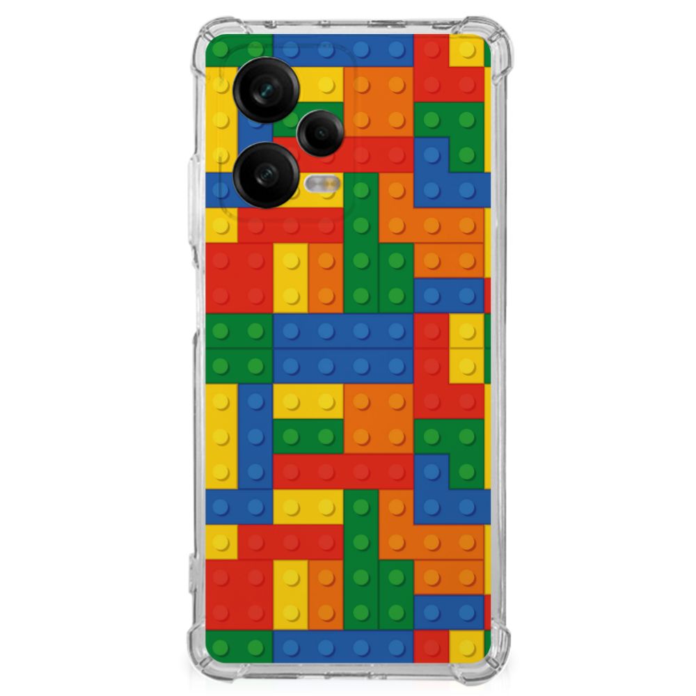 Xiaomi Redmi Note 12 Pro Doorzichtige Silicone Hoesje Blokken B2C Telecom