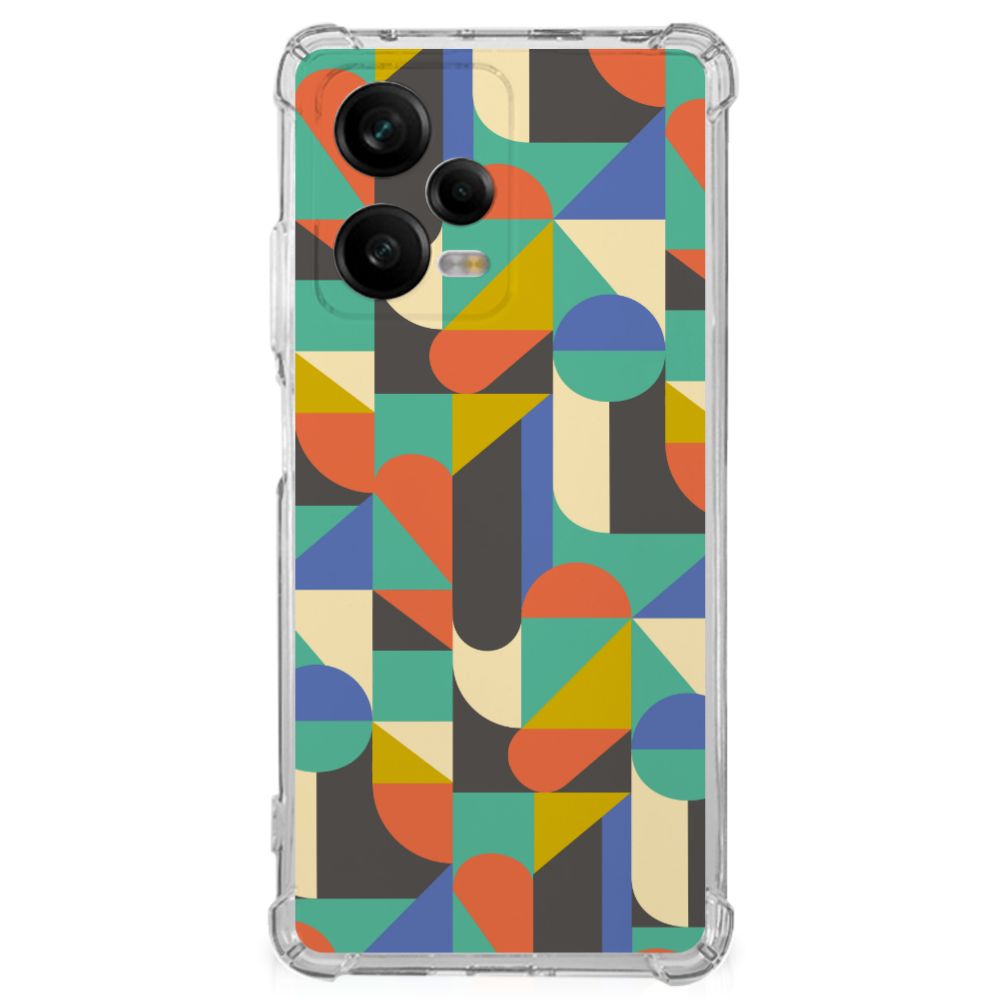 Xiaomi Redmi Note 12 Pro Doorzichtige Silicone Hoesje Funky Retro B2C Telecom