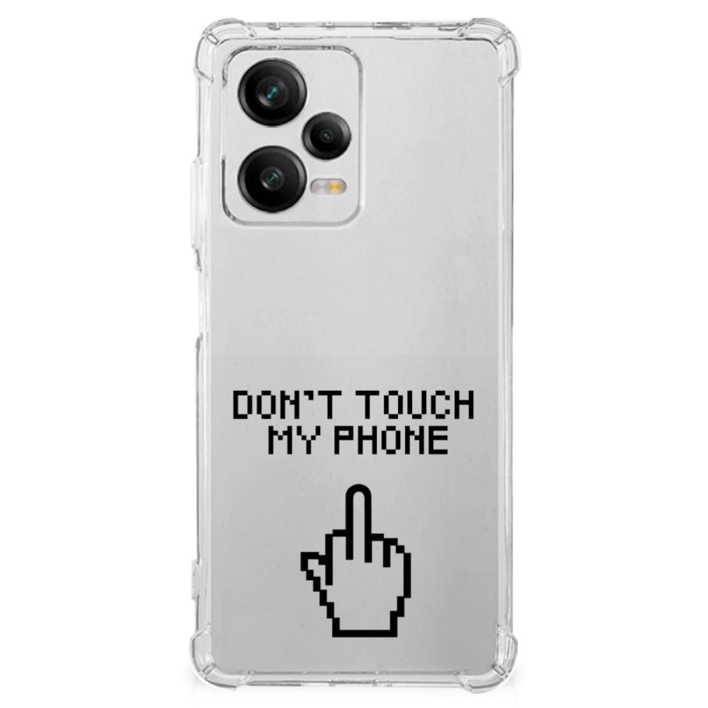 Xiaomi Redmi Note 12 Pro Plus Anti Shock Case Finger Don't Touch My Phone B2C Telecom