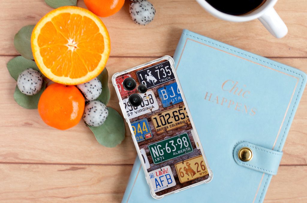 Xiaomi Redmi Note 12 Pro Plus Anti-shock Hoesje met foto Kentekenplaten B2C Telecom