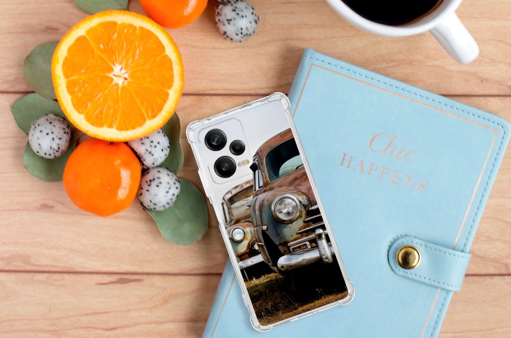Xiaomi Redmi Note 12 Pro Plus Anti-shock Hoesje met foto Vintage Auto B2C Telecom