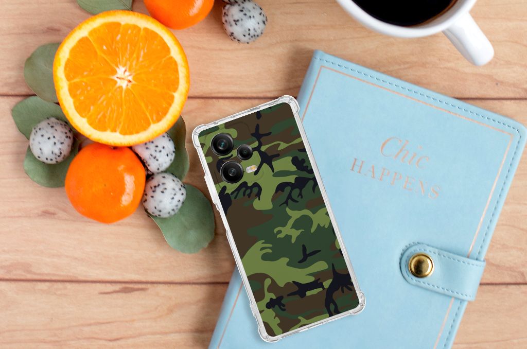 Xiaomi Redmi Note 12 Pro Plus Doorzichtige Silicone Hoesje Army Dark B2C Telecom