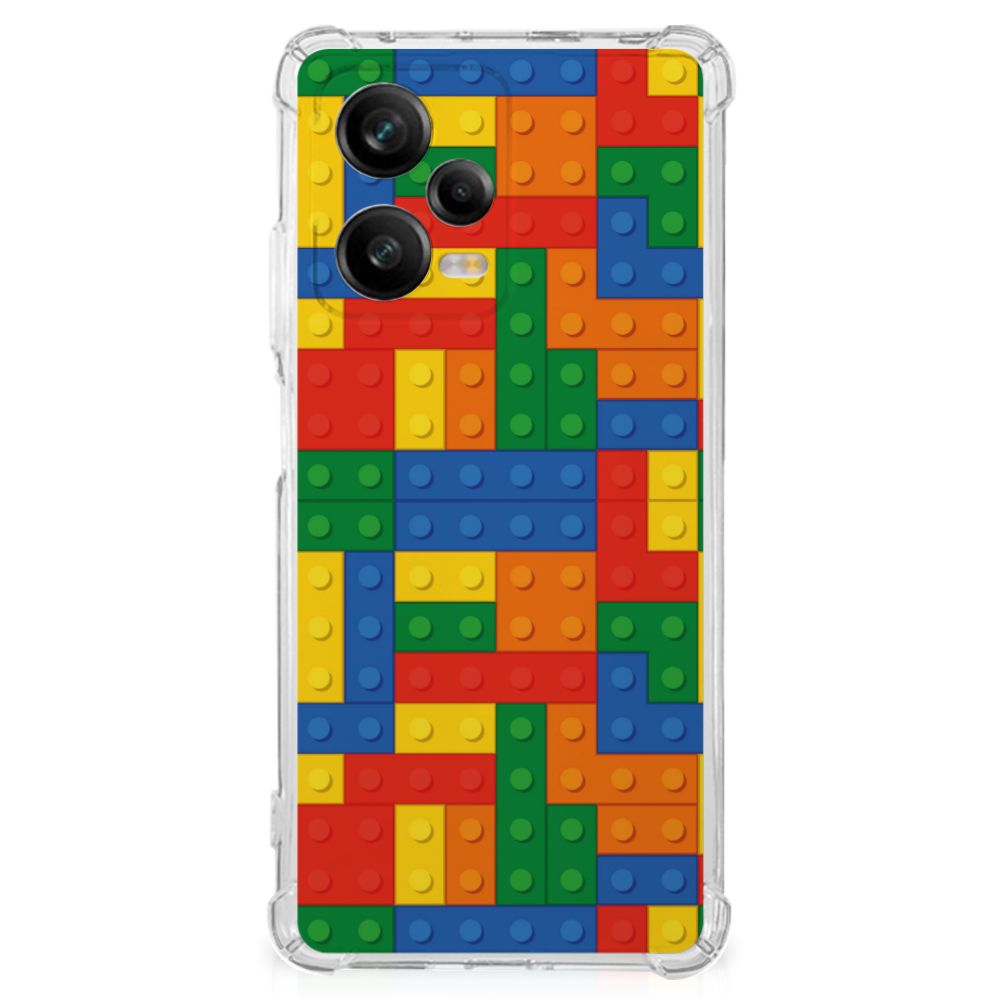 Xiaomi Redmi Note 12 Pro Plus Doorzichtige Silicone Hoesje Blokken B2C Telecom
