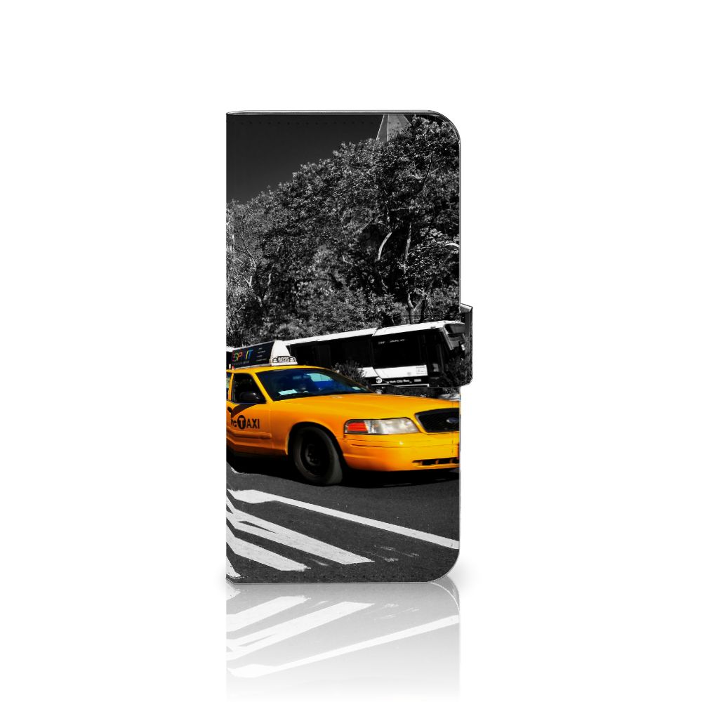 Xiaomi Redmi Note 12 Pro Plus Flip Cover New York Taxi met iconische gele taxi en duurzaam design. Geschikt als cadeau! 🚖