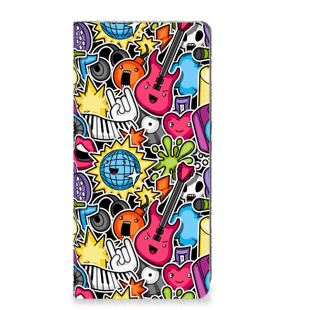 Xiaomi Redmi Note 12 Pro Plus Hippe Standcase Punk Rock telefoonhoesje kleurrijk ontwerp