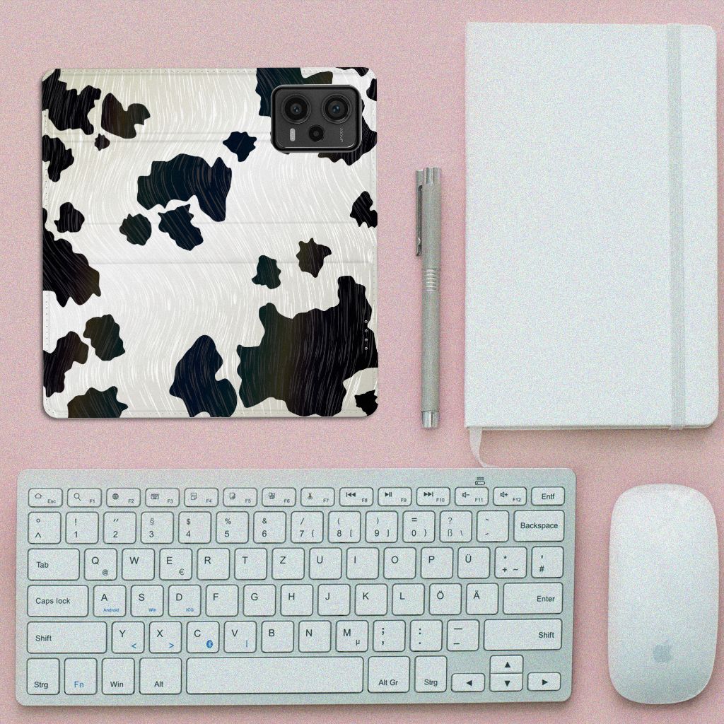Xiaomi Redmi Note 12 Pro Plus Hoesje maken Koeienvlekken design bovenaanzicht