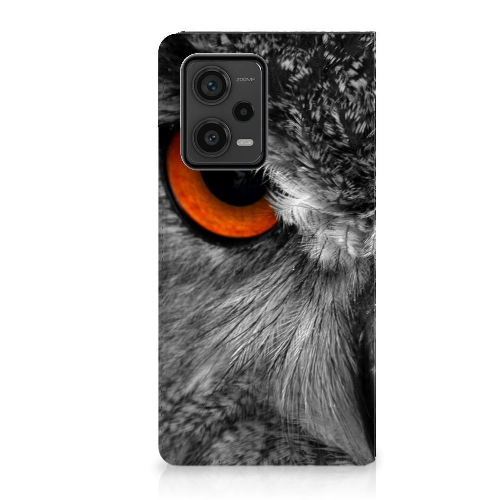 Xiaomi Redmi Note 12 Pro Plus Hoesje maken Uil uil close-up design