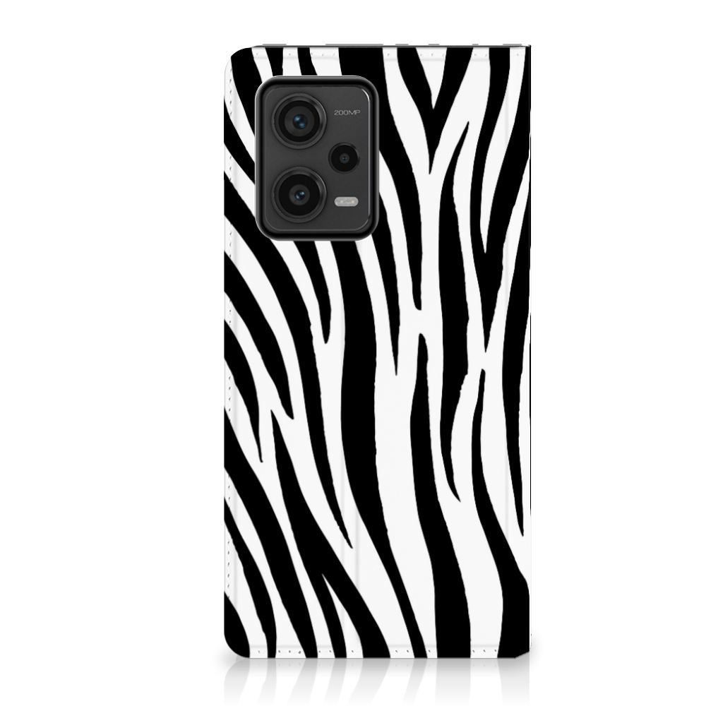 Xiaomi Redmi Note 12 Pro Plus Hoesje maken Zebra met zwart en witte zebra strepen voor unieke uitstraling en bescherming 🦓