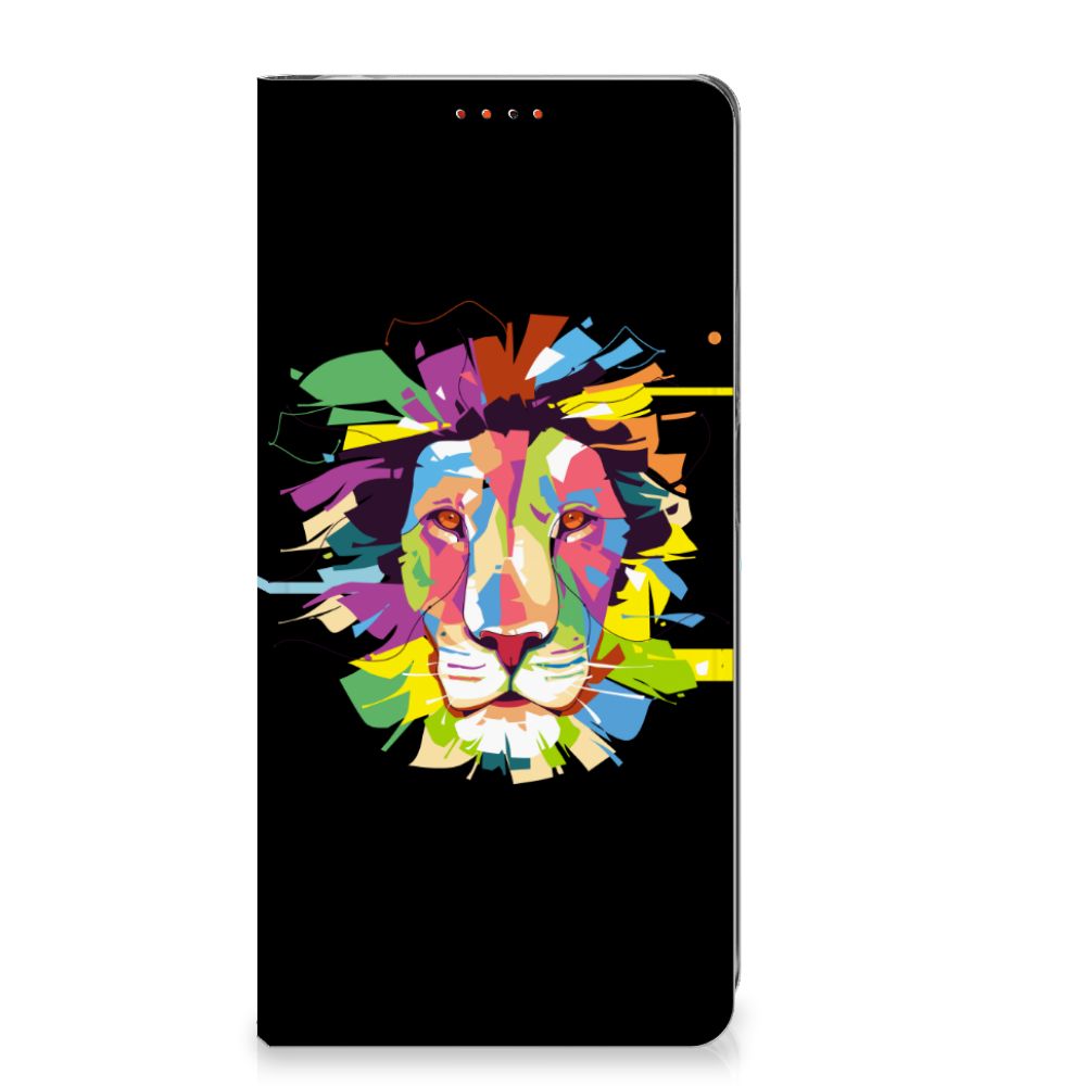Xiaomi Redmi Note 12 Pro Plus Magnet Case Lion Color voorkant kleurenrijk ontwerp
