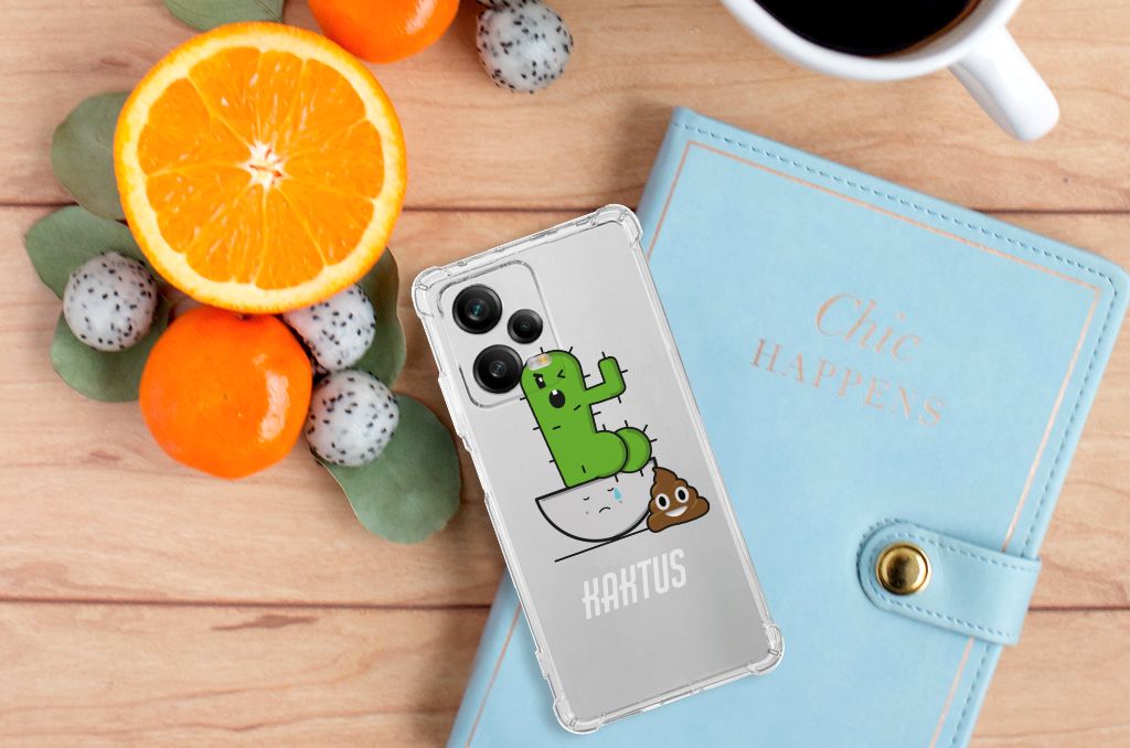 Xiaomi Redmi Note 12 Pro Plus Stevig Bumper Hoesje Cactus Poo B2C Telecom
